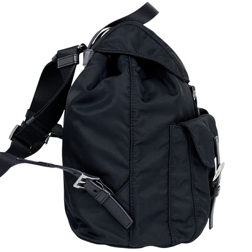 Prada Plate Backpack Rucksack Black - Picture 4 of 6